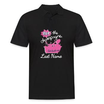 Lustiges Scheidung Glücklich Geschieden und - Männer Poloshirt - Schwarz - Vorne - Kai (181cm)