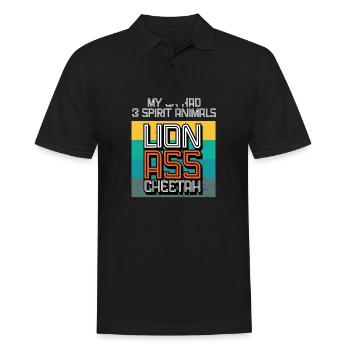 Lustiges Scheidung Glücklich Geschieden und - Männer Poloshirt - Schwarz - Vorne - Kai (181cm)
