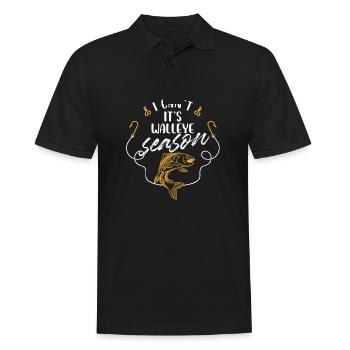 Je ne peux pas C’est la saison du doré jaune - Polo Homme - noir - Devant - Kai (181cm)