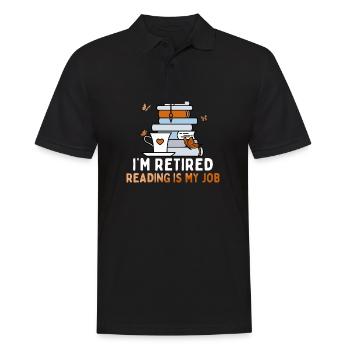 I Survived Reading Books Loves To Read Book Lover - Men's Polo Shirt - black - Front - Kai (181cm)