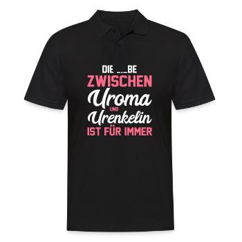 Urgroßmutter Urenkel Urenkelin Uroma - Männer Poloshirt - Schwarz - Vorne - Kai (181cm)