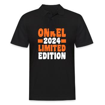 Werdender Onkel 2026 - Männer Poloshirt - Schwarz - Vorne - Kai (181cm)