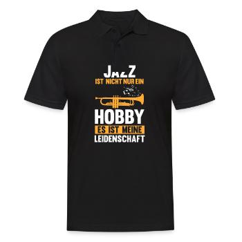 Jazz Tänzer - Männer Poloshirt - Schwarz - Vorne - Kai (181cm)