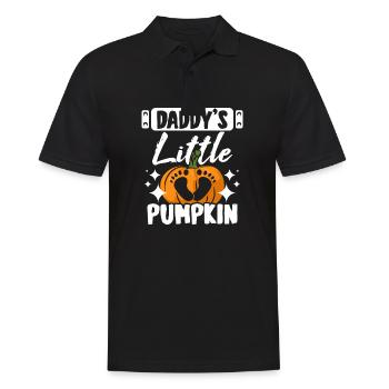 Pregnancy Father Daddy's little pumpkin - Männer Poloshirt - Schwarz - Vorne - Kai (181cm)