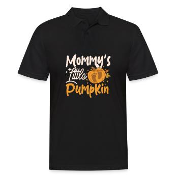 Pregnancy Mother Mommy's little pumpkin - Männer Poloshirt - Schwarz - Vorne - Kai (181cm)