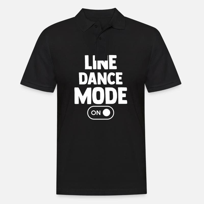 Line Dance Dancer - Men's Polo Shirt - black