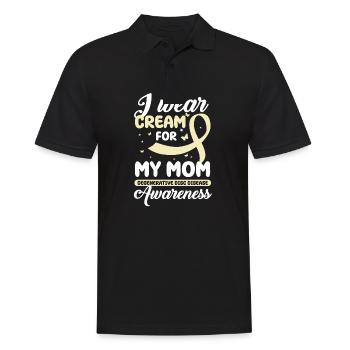 I wear cream for my mother - consciousness - Men's Polo Shirt - black - Front - Kai (181cm)