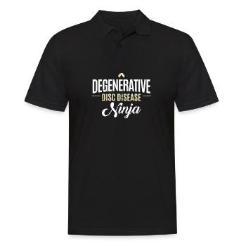 Support Degenerative Month - Men's Polo Shirt - black - Front - Kai (181cm)