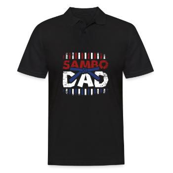 Fathers day Father Sambo Dad - Männer Poloshirt - Schwarz - Vorne - Kai (181cm)