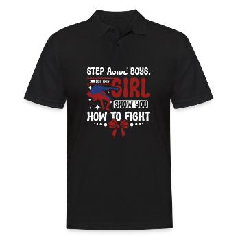 Let this Sambo girl show you how to fight - Men's Polo Shirt - black - Front - Kai (181cm)