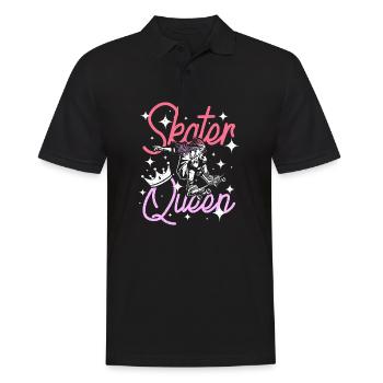 Girl Skater Queen - Männer Poloshirt - Schwarz - Vorne - Kai (181cm)