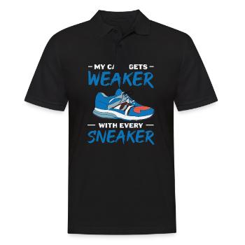 Running Footwear - Funny Sneaker Lover Sports - Männer Poloshirt - Schwarz - Vorne - Kai (181cm)