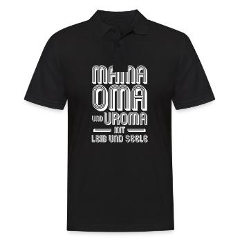 Mutter Mama Oma Uroma - Männer Poloshirt - Schwarz - Vorne - Kai (181cm)