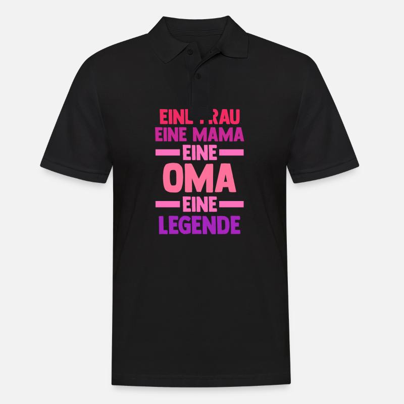 Mutter Großmutter Mama Oma - Männer Poloshirt - Schwarz