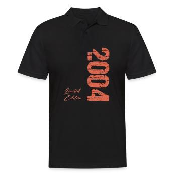 Geboren im Jahr 2004 Limited Edition Jahrgang 2004 - Männer Poloshirt - Schwarz - Vorne - Kai (181cm)