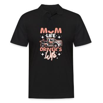 Fête des mères Chauffeurs de vie maman femme Conducteur de dépanneuse - Polo Homme - noir - Devant - Kai (181cm)