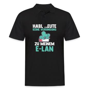 Koala Habe Heute Keine Verbindung Zu Meinem E-Lan - Männer Poloshirt - Schwarz - Vorne - Kai (181cm)