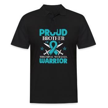 Stolzer Bruder Eines Trigeminusneuralgie-kriegers - Männer Poloshirt - Schwarz - Vorne - Kai (181cm)