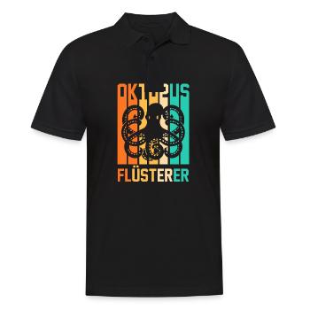 Tintenfisch Oktopus - Männer Poloshirt - Schwarz - Vorne - Kai (181cm)