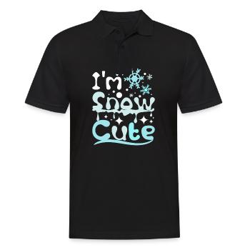 Winter christmas I'm snow cute - Männer Poloshirt - Schwarz - Vorne - Kai (181cm)