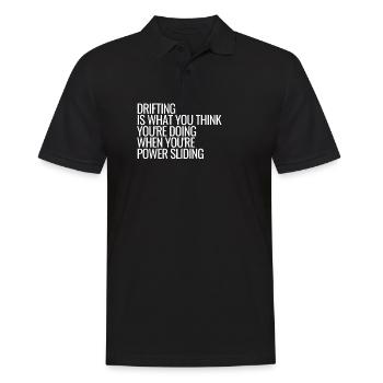 Drifting Power Sliding Autorennen Lustig - Männer Poloshirt - Schwarz - Vorne - Kai (181cm)