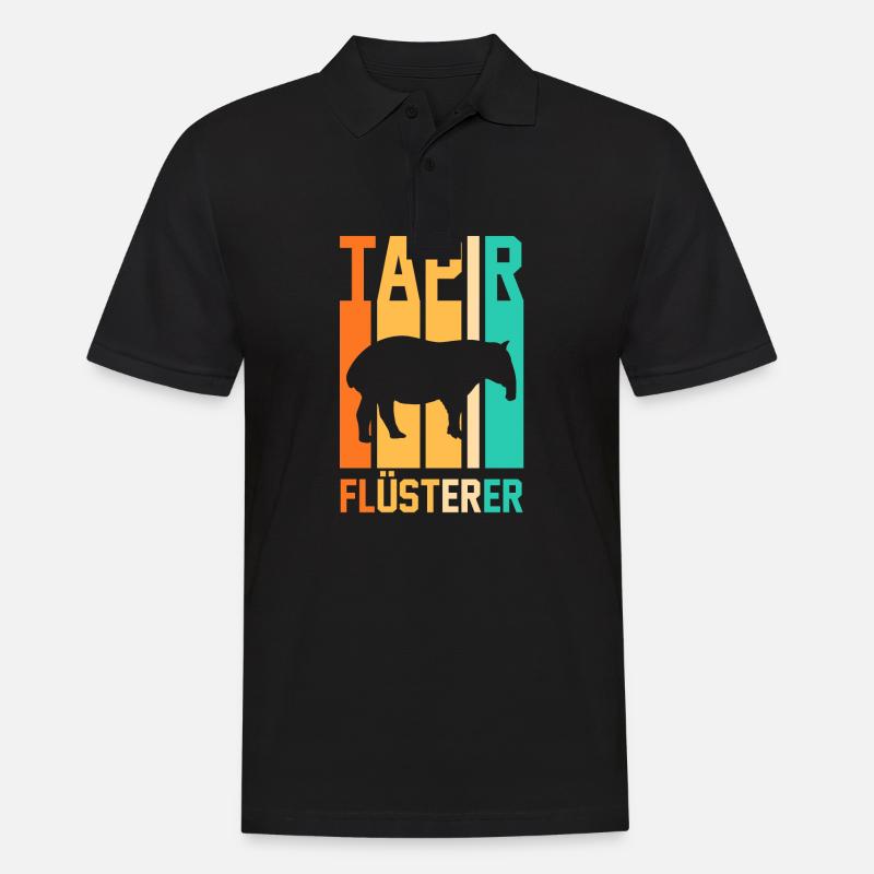 Tapir - Männer Poloshirt - Schwarz