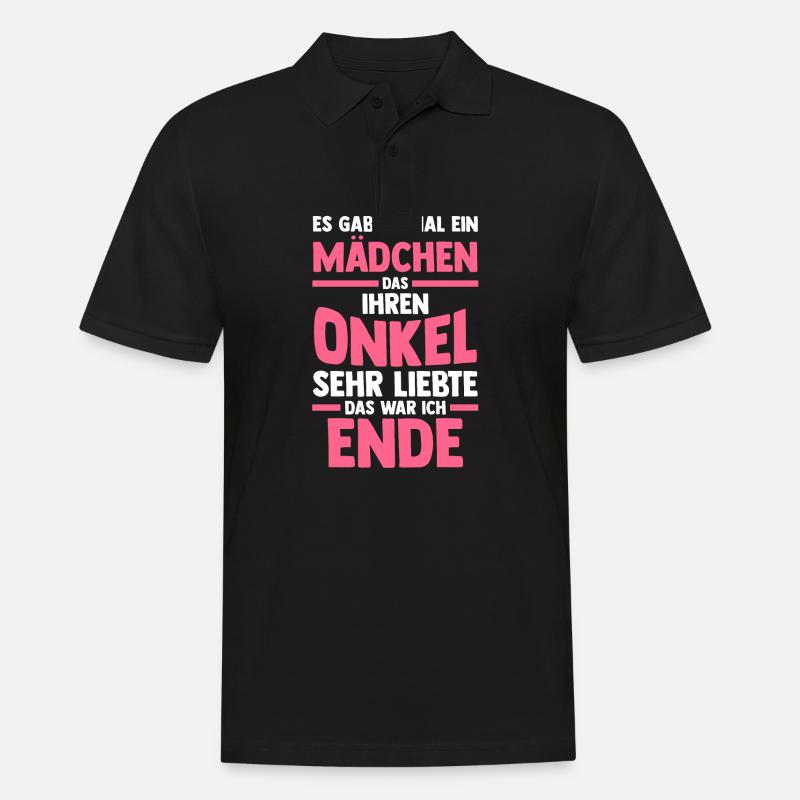 Onkel Neffe Nichte - Männer Poloshirt - Schwarz
