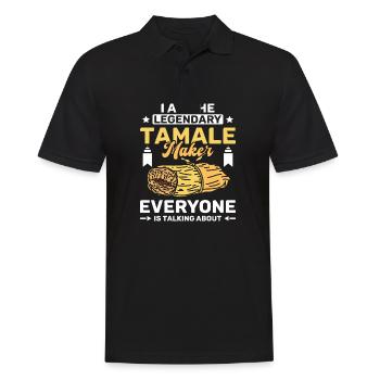 I am the legendary tamale maker - Men's Polo Shirt - black - Front - Kai (181cm)