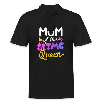 Mom of the Slime queen - Männer Poloshirt - Schwarz - Vorne - Kai (181cm)