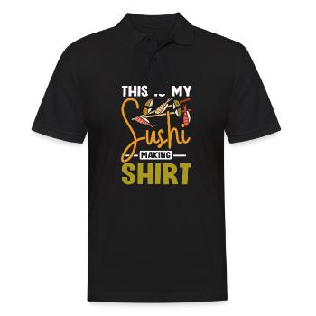 This is my sushi making shirt - Männer Poloshirt - Schwarz - Vorne - Kai (181cm)