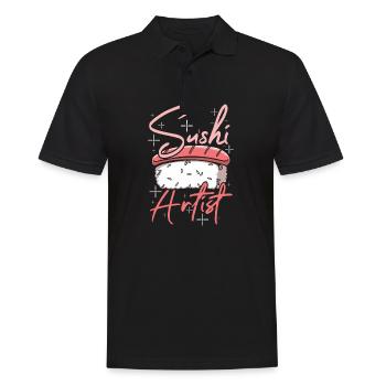 Sushi artist - Männer Poloshirt - Schwarz - Vorne - Kai (181cm)