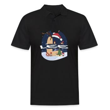 Génial Lee nom w chapeau de père Noël dans le thème de Noël - Polo Homme - noir - Devant - Kai (181cm)