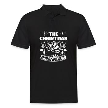 Children pregnant newborn christmas present - Men's Polo Shirt - black - Front - Kai (181cm)