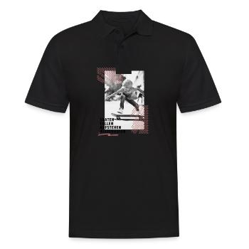 Atemberaubendes Skateboard Design Jungen - Männer Poloshirt - Schwarz - Vorne - Kai (181cm)
