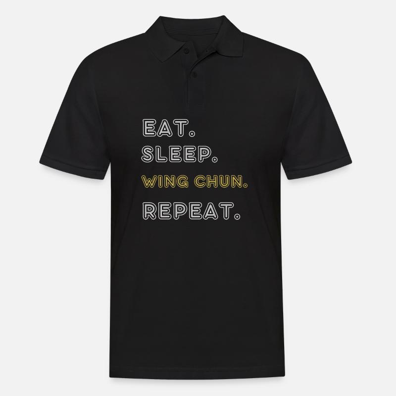 Wing Chun - Männer Poloshirt - Schwarz