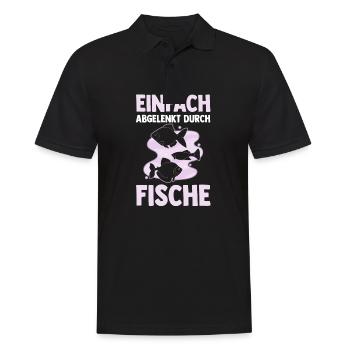 Aquarium Aquaristik Fische - Männer Poloshirt - Schwarz - Vorne - Kai (181cm)