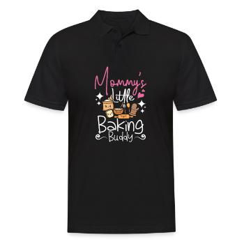 Children Mommy's little baking buddy - Men's Polo Shirt - black - Front - Kai (181cm)