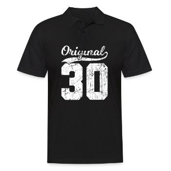 30 Original 94 Jahren Mann Frau Geburtstag - Männer Poloshirt - Schwarz - Vorne - Kai (181cm)