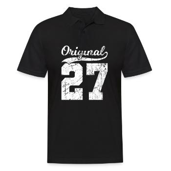 27 Original 97 Jahren Mann Frau Geburtstag - Männer Poloshirt - Schwarz - Vorne - Kai (181cm)