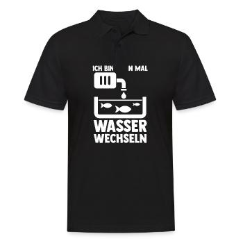 Aquarium Fische Aquaristik - Männer Poloshirt - Schwarz - Vorne - Kai (181cm)