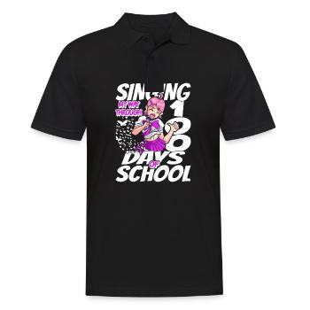 100. Tag Der Schulgesundkostüm 100 Schultage - Männer Poloshirt - Schwarz - Vorne - Kai (181cm)