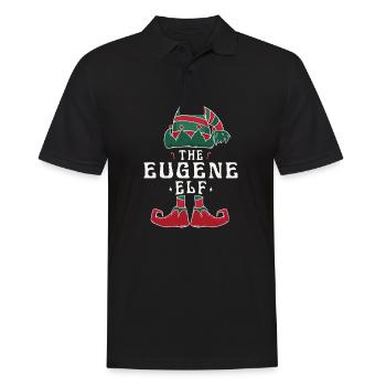 Eugene Elf Familie Passende Gruppe Weihnachten Mama - Männer Poloshirt - Schwarz - Vorne - Kai (181cm)