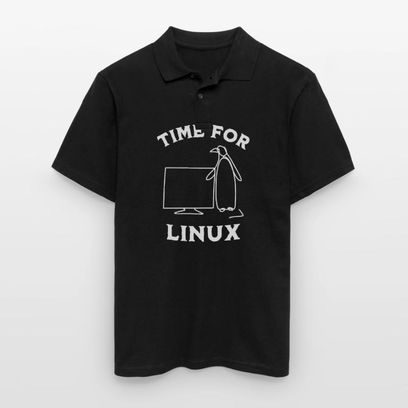 Time for Linux and Open Source Software Men's Polo Shirt