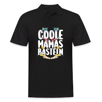 Mama Mutter Bastler Basteln - Männer Poloshirt - Schwarz - Vorne - Kai (181cm)