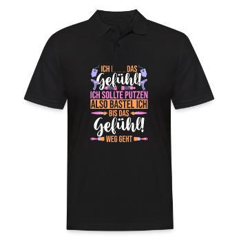 Bastler Basteln - Männer Poloshirt - Schwarz - Vorne - Kai (181cm)