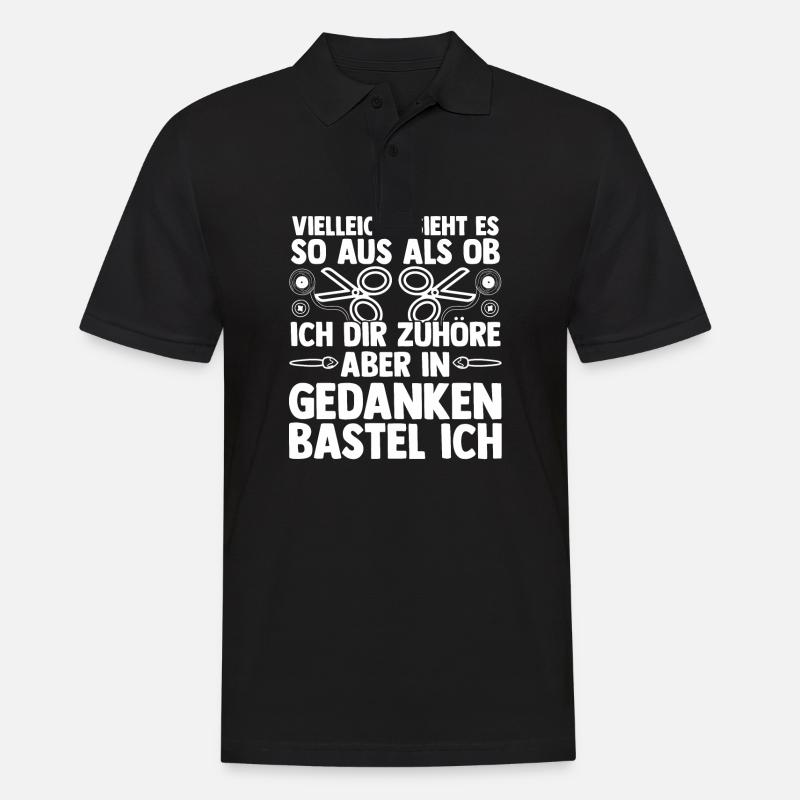 Bastler Basteln - Männer Poloshirt - Schwarz