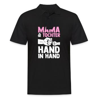 Mutter Muttertag Mama und Tochter - Männer Poloshirt - Schwarz - Vorne - Kai (181cm)