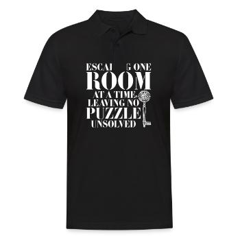 Escape Room - Männer Poloshirt - Schwarz - Vorne - Kai (181cm)