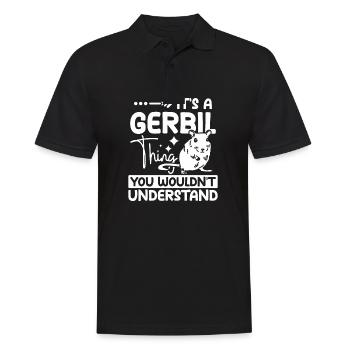 It's a gerbil thing you wouldn't understand - Men's Polo Shirt - black - Front - Kai (181cm)