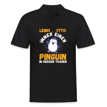 Pingouin mignon - Polo Homme - noir - Devant - Kai (181cm)